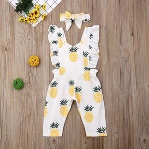 Babygirl pineapple romper